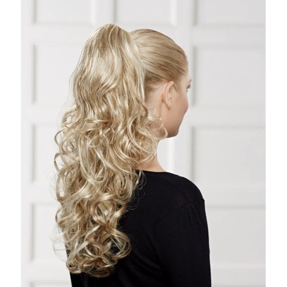 Paula Young Wig Cascading Curls Clip on Color 22 Blonde A5478 (e2)